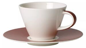 Villeroy&Boch Villeroy & Boch Caffé Club Uni Oak kávový šálek s podšálkem, 0.22 l, 14 cm