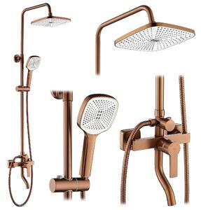 Rea Argus, sprchový set s vanovou výlevkou, měděná matná, REA-P3001