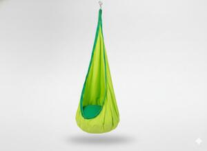 Závěsné křeslo pro děti – zelený kokon 70 × 150 cm