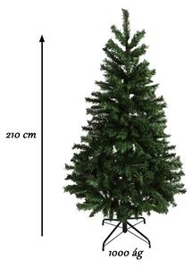 Umělý vánoční stromeček Nordmann s kovovým stojanem ve 4 velikostech, s vůní jako dárek - 210 cm