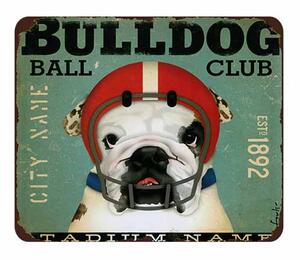 Cedule Bulldog Cedule Bulldog - čtverec - Plechová Cedule