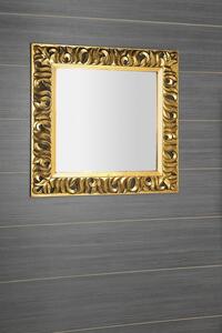 Sapho ZEEGRAS zrcadlo ve vyřezávaném rámu, 90x90cm, zlatá IN416