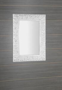 Sapho ZEEGRAS zrcadlo ve vyřezávaném rámu, 70x100cm, bílá IN421