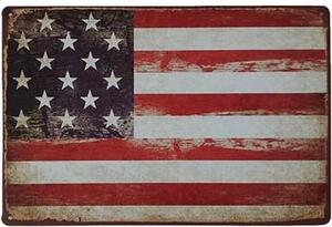 Ceduľa vlajka USA 30cm x 20cm Plechová tabuľa