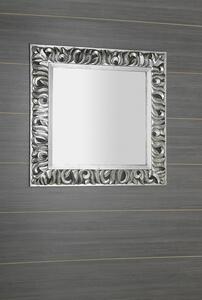 Sapho ZEEGRAS zrcadlo ve vyřezávaném rámu, 90x90cm, stříbrná IN401