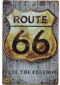 Cedule Route 66 Freedom 30cm x 20cm Plechová cedule
