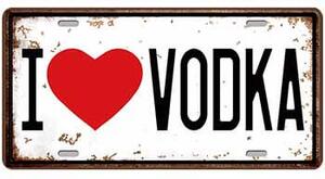 Cedule značka I love Vodka