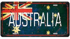 Ceduľa značka Australia 30,5cm x 15,5cm Plechová tabuľa