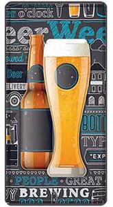 Ceduľa značka Beer Week 30,5cm x 15,5cm Plechová tabuľa