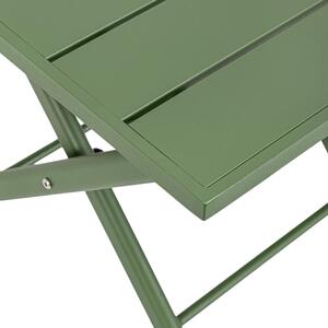 Zelený hliníkový zahradní odkládací stolek Bizzotto Taylor 44 x 43 cm