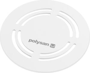 Polysan FLEXIA vaničkový sifon, průměr 90mm, DN40, kulatá krytka bílá 91422