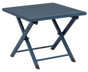 Modrý hliníkový zahradní odkládací stolek Bizzotto Taylor 44 x 43 cm