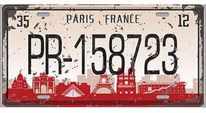 Cedule značka Paris France