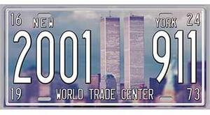 Ceduľa značka World Trade Center 30,5cm x 15,5cm Plechová tabuľa