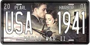 Ceduľa značka Pearl Harbor USA 30,5cm x 15,5cm Plechová tabuľa