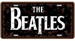 Ceduľa značka The Beatles 30,5cm x 15,5cm Plechová tabuľa