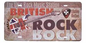 Ceduľa značka Britisch Rock 30,5cm x 15,5cm Plechová tabuľa