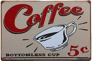 Ceduľa Caffee 30cm x 20cm Plechová tabuľa