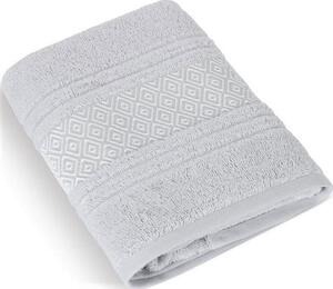 Froté ručník Mozaika 550 g/m2 - světle šedá