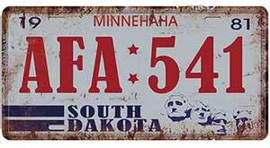 Cedule značka Minnerhaha South Dakota