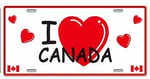 Cedule značka I Love Canada