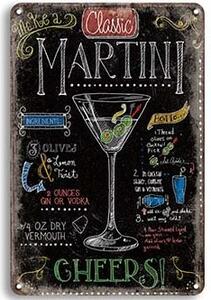 Ceduľa Martini 30cm x 20cm Plechová tabuľa