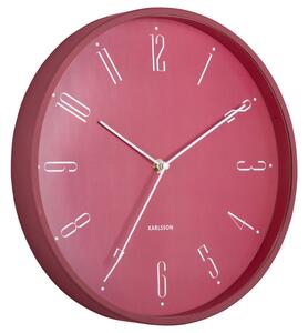 Time for home Růžové nástěnné hodiny Grand 30 cm