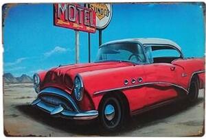TOP cedule Cedule Motel – red car
