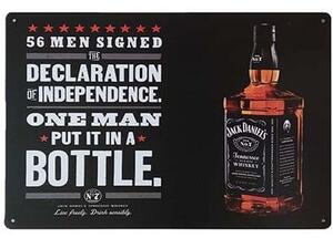 Ceduľa Jack Daniels - Bottle 30cm x 20cm Plechová tabuľa