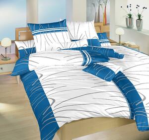 Komfortní ložní prádlo z kvalitní jemné bavlny Tenerife modré. Jemný vzor v modré barvě na bílém podkladu. Povlečení doporučujeme kombinovat s bílým, šedým nebo královsky modrým prostěradlem. Rozměr povlečení je 140x200, 70x90 cm