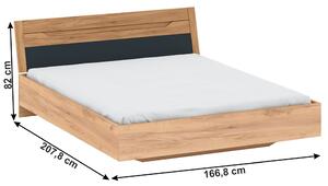 Manželská postel 160 cm Fistrea. 1017115