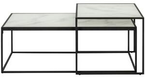Scandi Set skleněných konferenčních stolků Morgan 100 x 55 cm