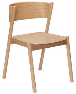 OnaDnes -20% Dubová jídelní židle Hübsch Oblique