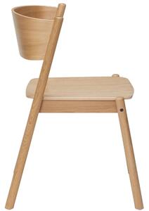 Dubová jídelní židle Hübsch Oblique