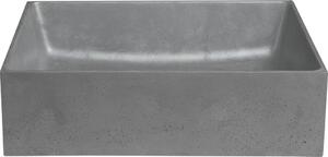TONEB FORMIGO betonové umyvadlo, 47, 5x14x36, 5 cm, stříbrná FG112