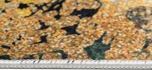 Makro Abra Kusový koberec pratelný TOSCANA 21151 Abstraktní Mramor pogumovaný zelený krémový Rozměr: 140x200 cm