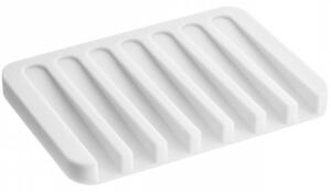Bílá silikonová miska na mýdlo Yamazaki Flow