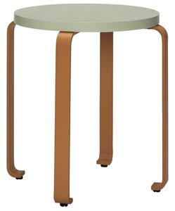 Zelená dřevěná stolička Hübsch Smile 46,5 cm