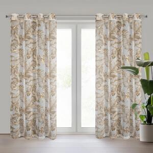ZÁVĚS NA KROUŽCÍCH LAYLA 140X250 CM LISTY BX