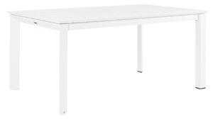 Bílý hliníkový zahradní rozkládací stůl Bizzotto Konnor 160/240 x 100 cm