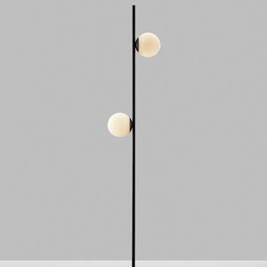 Opálově bílá skleněná stojací LED lampa Nova Luce Nuvole 169,5 cm