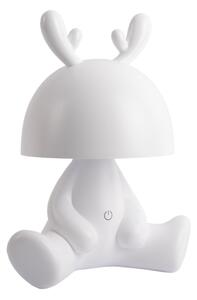 Present time Bílá plastová dětská LED lampa Fawn 27 cm
