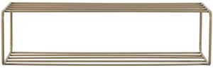 Hoorns Hnědý kovový závěsný botník Military 80 x 33 cm