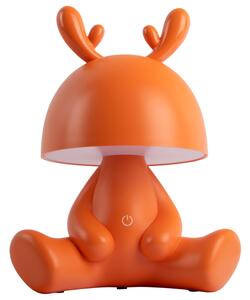 Time for home Oranžová plastová dětská LED lampa Fawn 27 cm