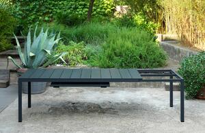 Nardi Antracitově šedý hliníkový rozkládací zahradní stůl Rio 210/280 x 100 cm