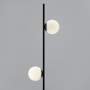 Opálově bílá skleněná stojací LED lampa Nova Luce Nuvole 169,5 cm