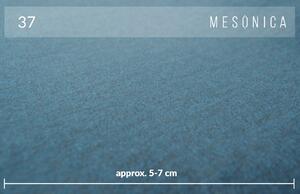 Tmavě modrá dvoumístná sametová pohovka MESONICA Kobo 167 cm