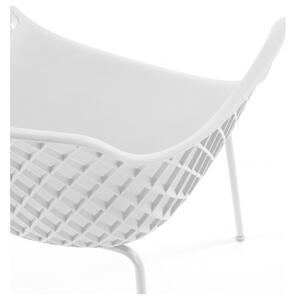 Bílá plastová jídelní židle Kave Home Quinn