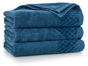 Luxusní ručník malý 30x50 Carlo - tmavě modrá (rozměr: 30x50 cm)