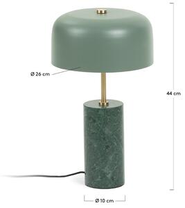 Zelená mramorová stolní lampa Kave Home Videl